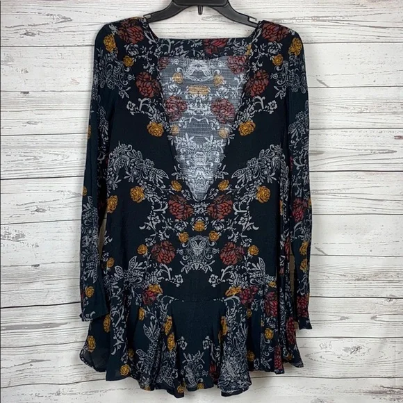 FREE PEOPLE Smooth Talker Tunic Dress in Raven XS - Picture 3 of 4